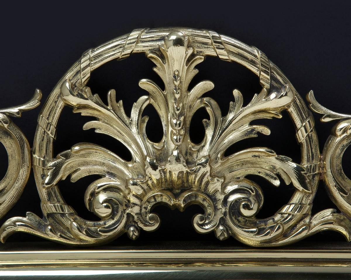 Cast Ornate English Fireplace Fender, Townshend & Co. 19th Century For Sale