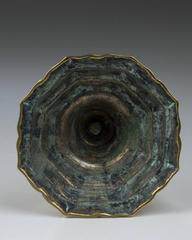 Pair of French Brass Candlesticks, 18th Century