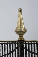 English Wire and Brass Fireplace Fender, 18th Century