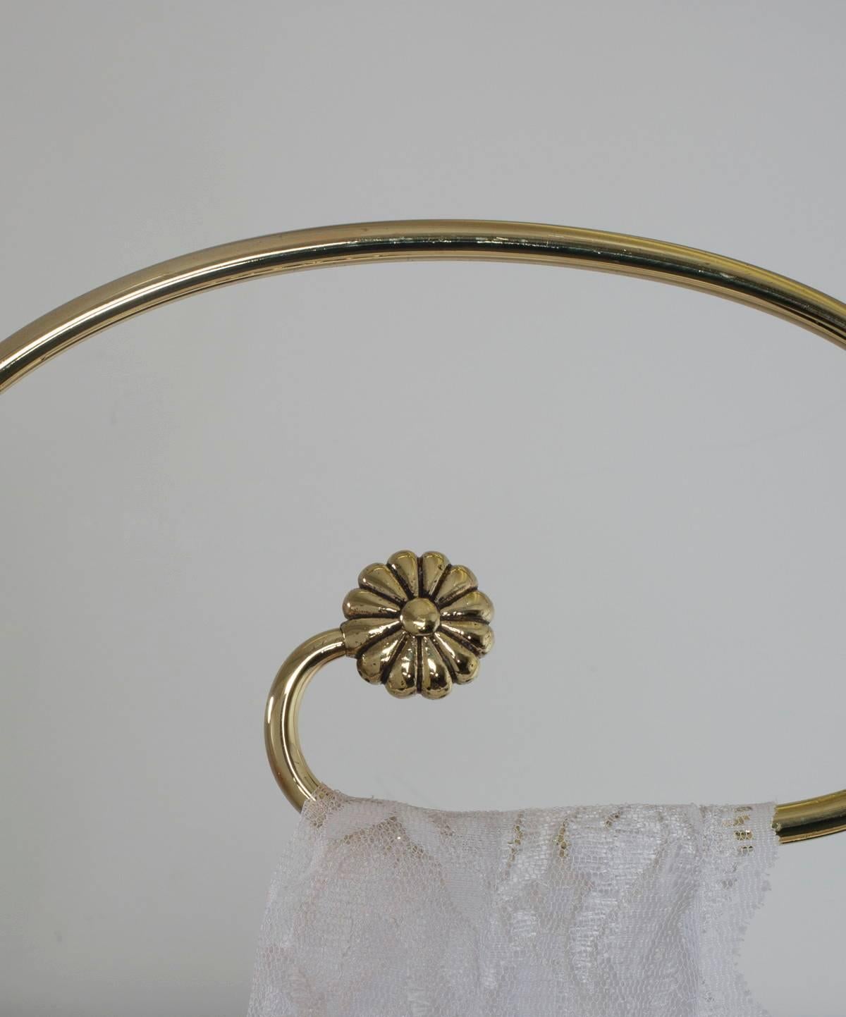 American, Victorian brass bedroom infant bassinet, with original cradle, 44.0″ long, 38.0″ H, 70.0″ high with drape crook, circa 1890.
The skirt is made of moiré and the small mattress is supported by rope webbing.
Purchased in New Bedford, MA