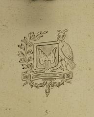 French Brass Armorial Wine Coaster, 19th Century