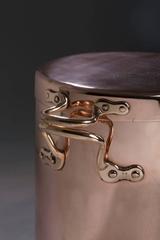 English Copper Cooking Kitchen Stock Pot with Lid, 19th Century