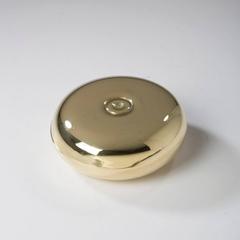 English Brass Brighton Bun Traveling Candlestick, 19th Century