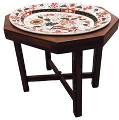 Antique Ashworth Imari Ironstone and Mahogany Tray Table 2