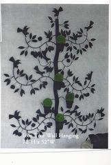 Mexican Black Wrought Iron Tree of Life Wall Planter