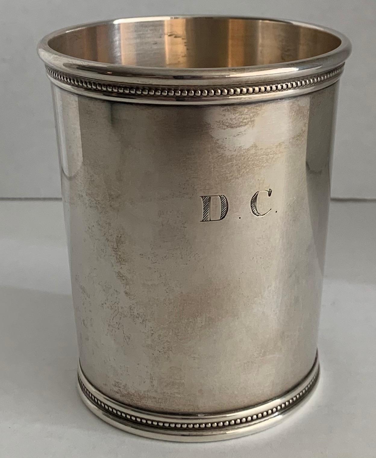 Mark J. Scearce LBJ Sterling Silver Julep Cup In Good Condition In Stamford, CT