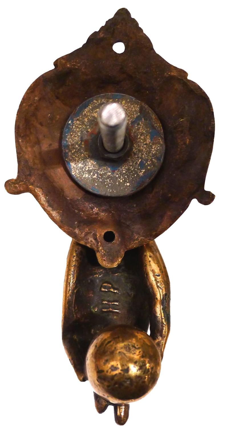 1880s Victorian Brass Hand Door Knocker at 1stdibs