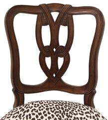 Pair of Hollywood Regency Tassel-Motif Leopard Chairs