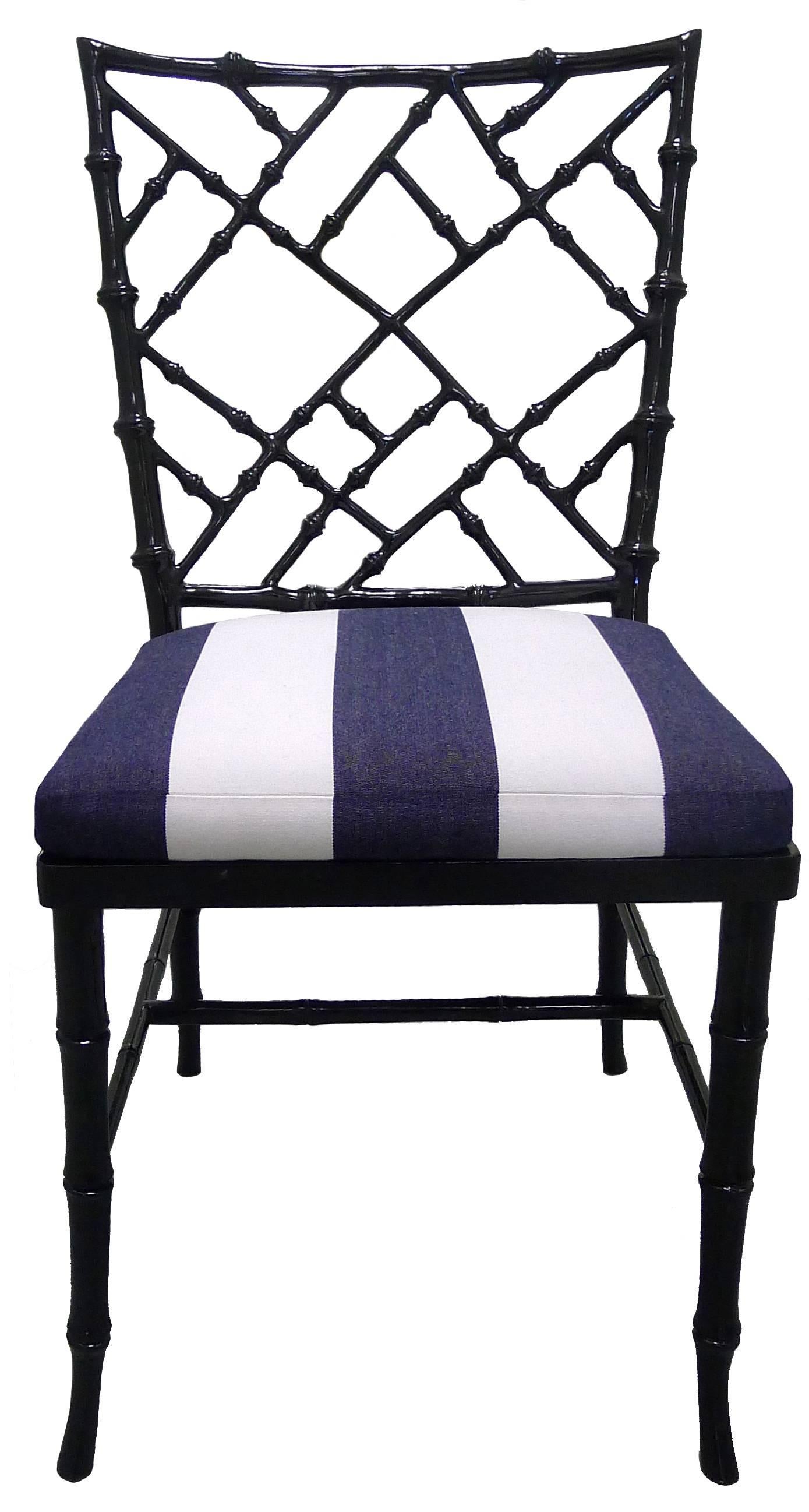 black bamboo dining chairs