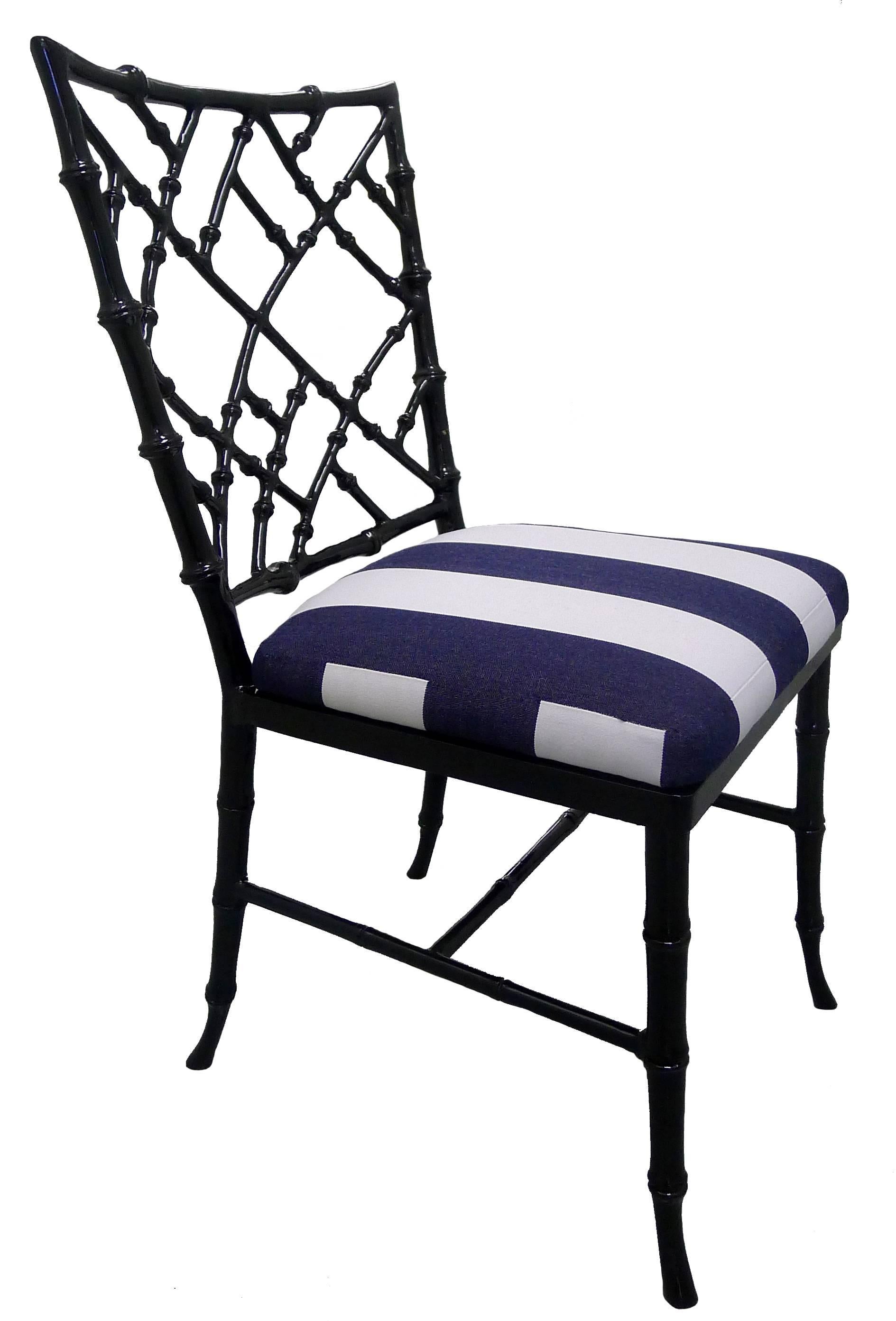 black bamboo chairs