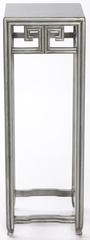 Pair of Michael Taylor for Baker Far East Silver Pedestal Tables