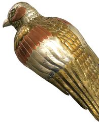 Sergio Bustamante Mixed Metal Bird on Stand