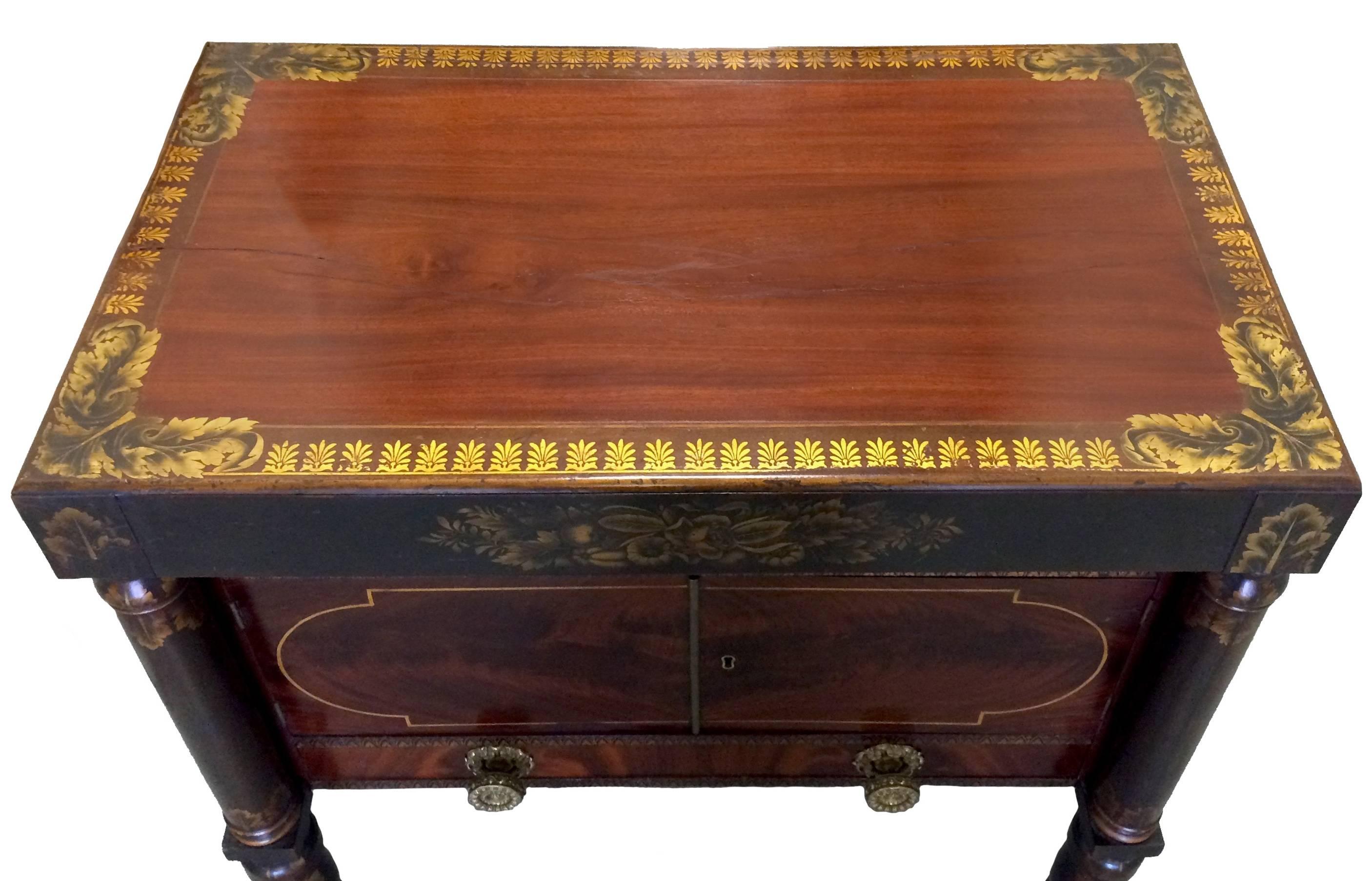 American Empire Mahogany Washstand/ Bar Cabinet, circa 1835, New York 2