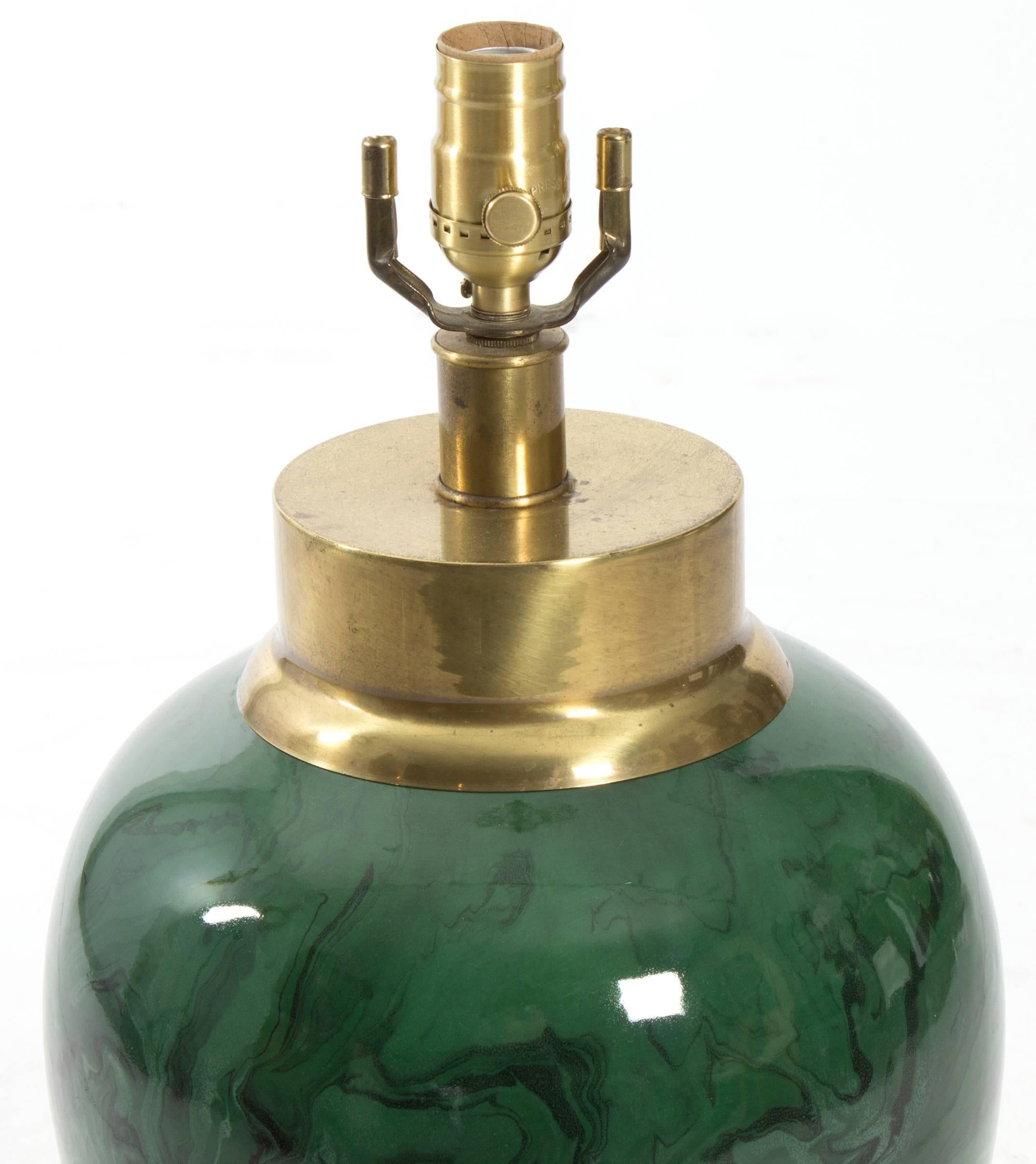 malachite lamp