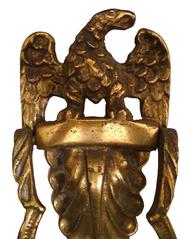 1920s American Brass Federal Eagle Door Knocker