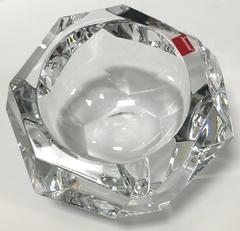 Large Baccarat Faceted Crystal Ashtray in Box