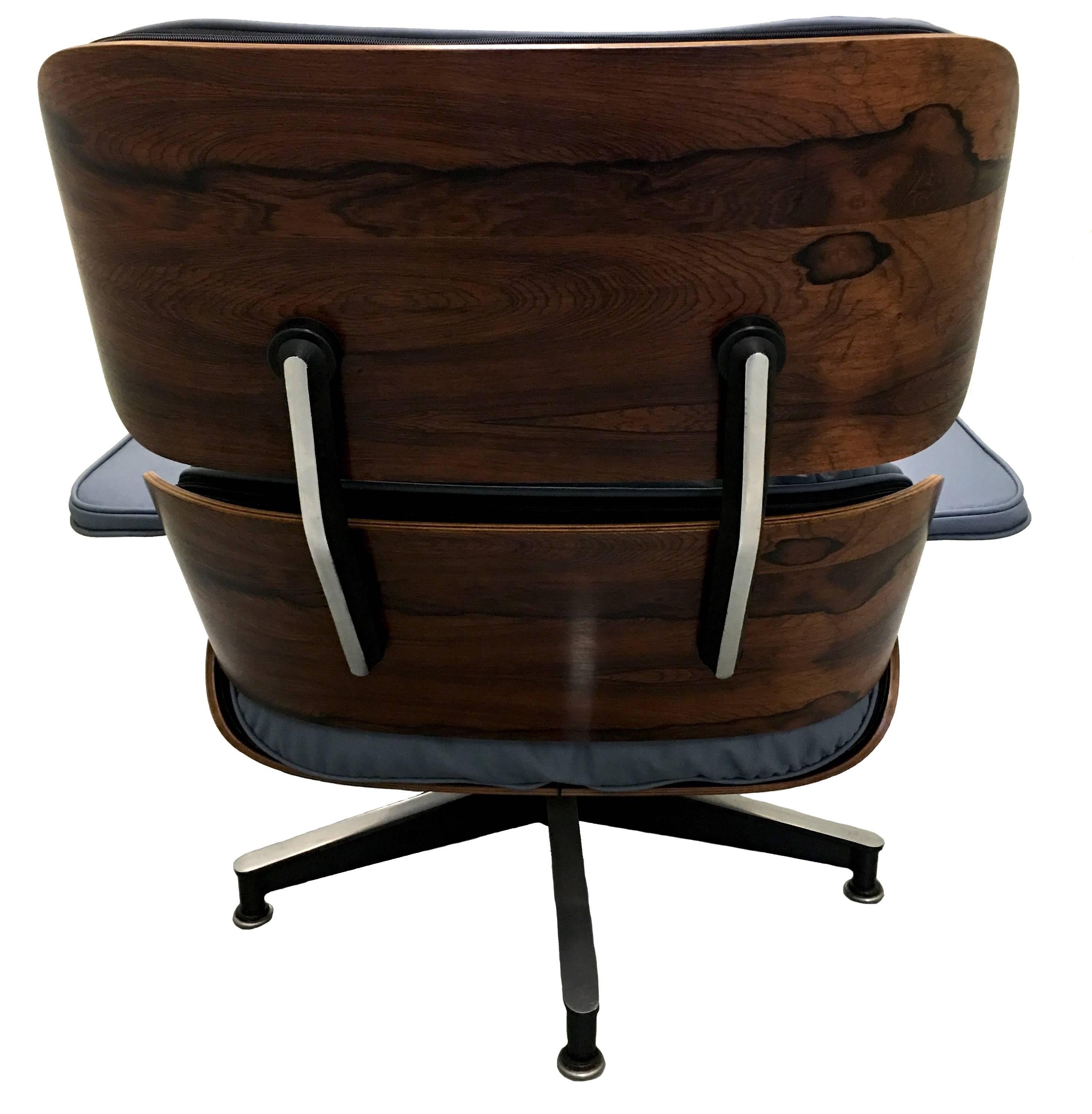1968 Eames für Herman Miller Rosewood 670 Lounge Chair und Ottoman (amerikanisch)