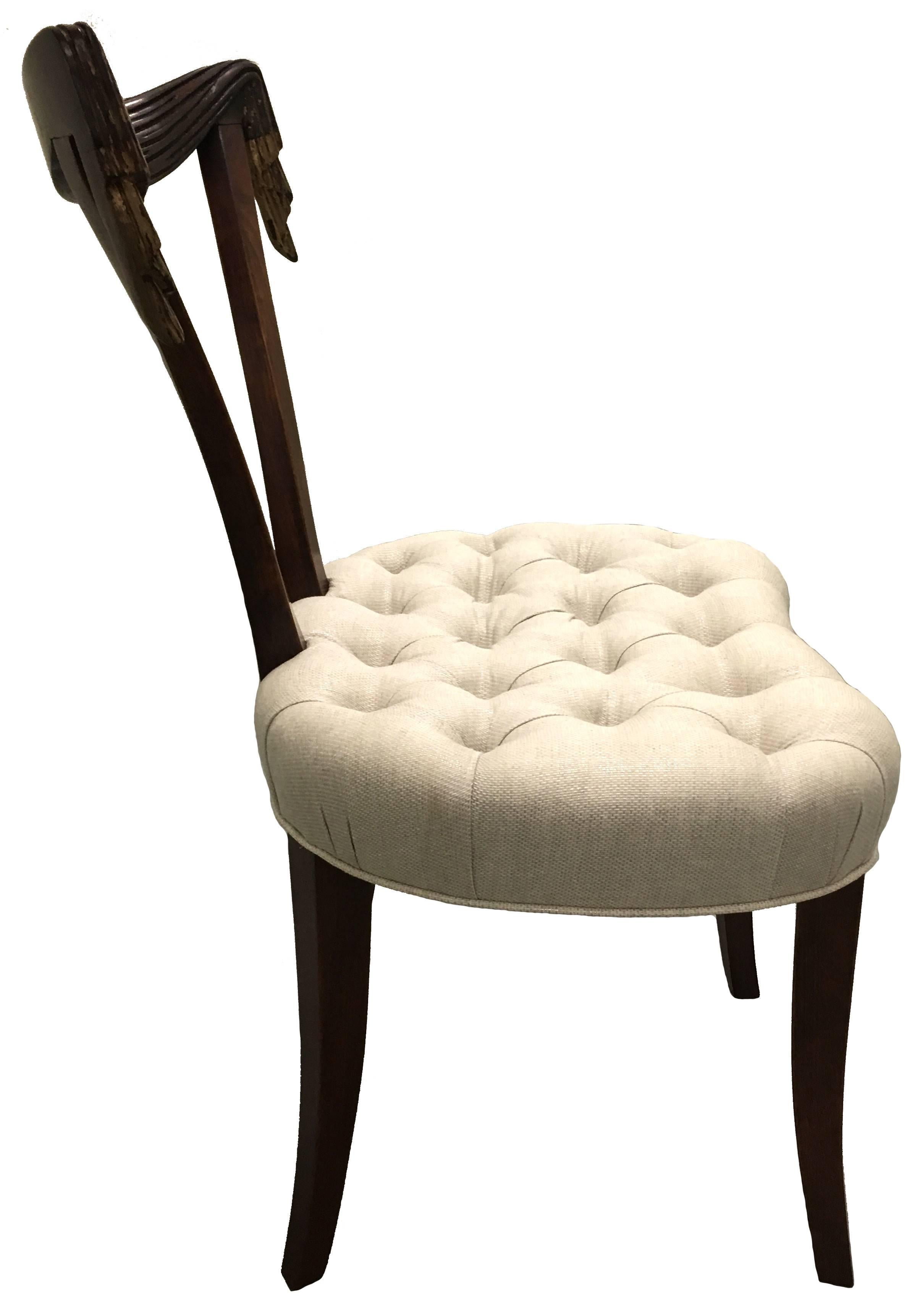 Mid-20th Century 1940s Grosfeld House Vanity or Side Chair