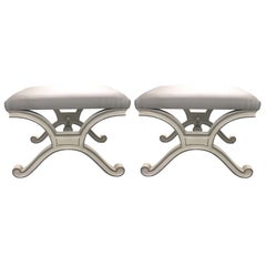 Pair of Dorothy Draper for Henredon Heritage Benches