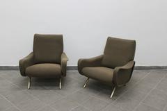 MARCO ZANUSO Couple of Lounge Chairs "Lady"