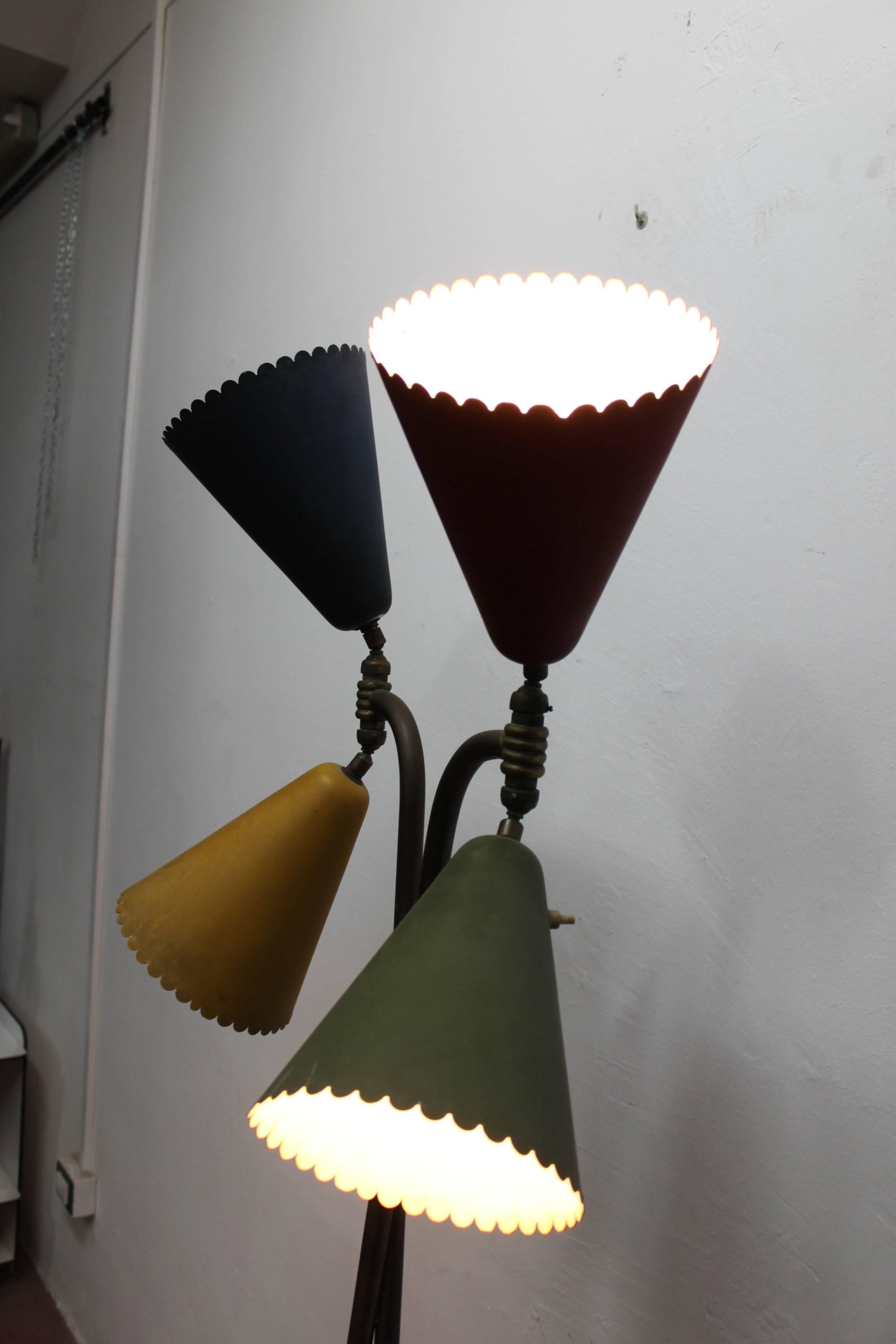 Mid-20th Century STILNOVO Floor Lamp For Sale