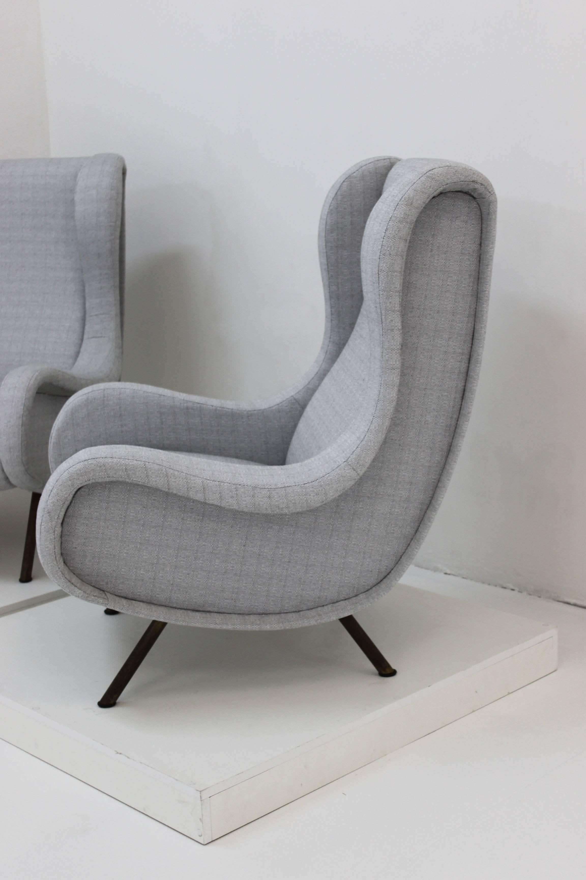 Modern Marco Zanuso Pair of Armchairs For Sale