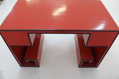 An Italian Red Lacquered Desk, circa 1970