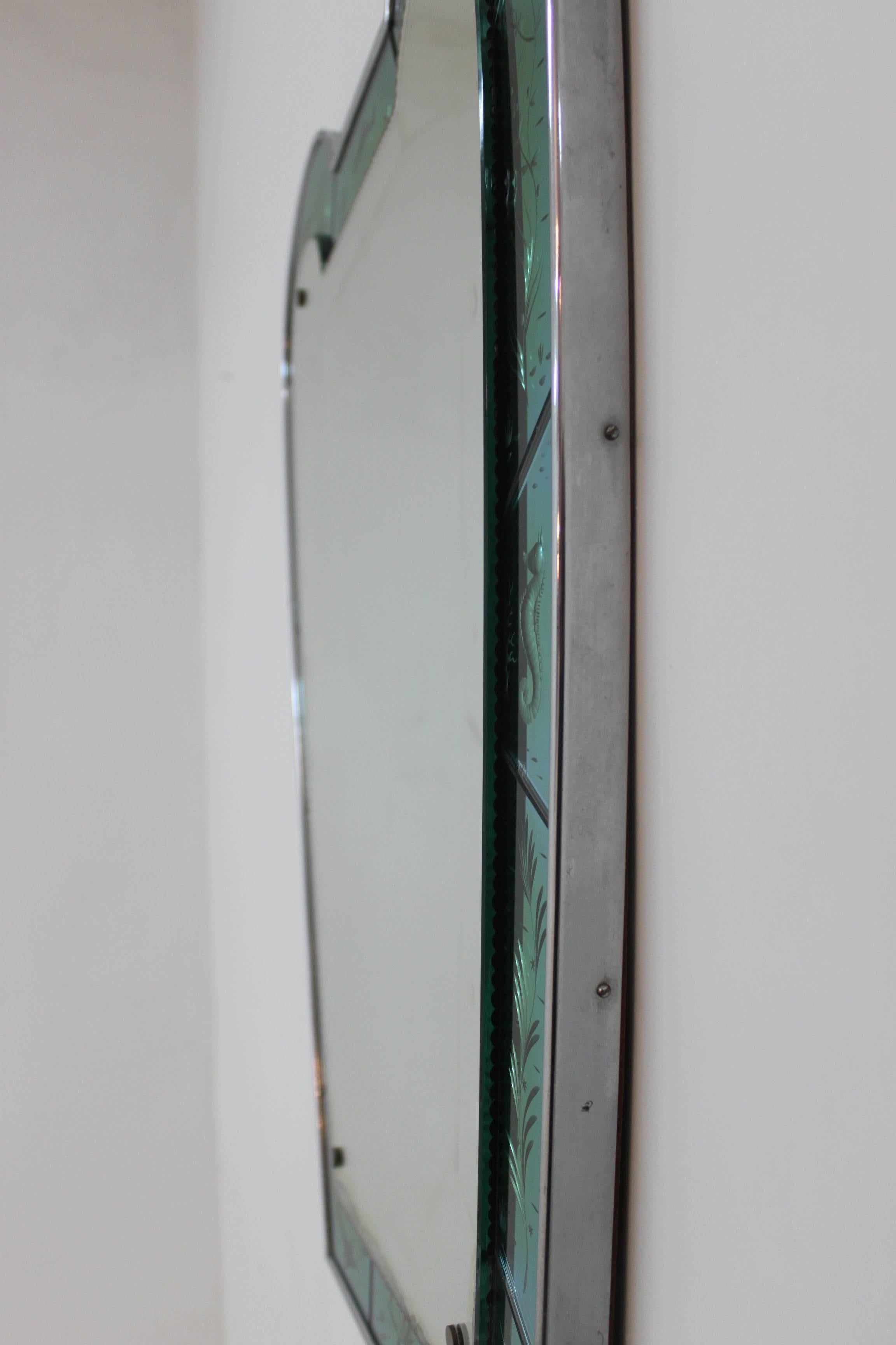 Cristal Art Mirror In Good Condition In Roma, IT