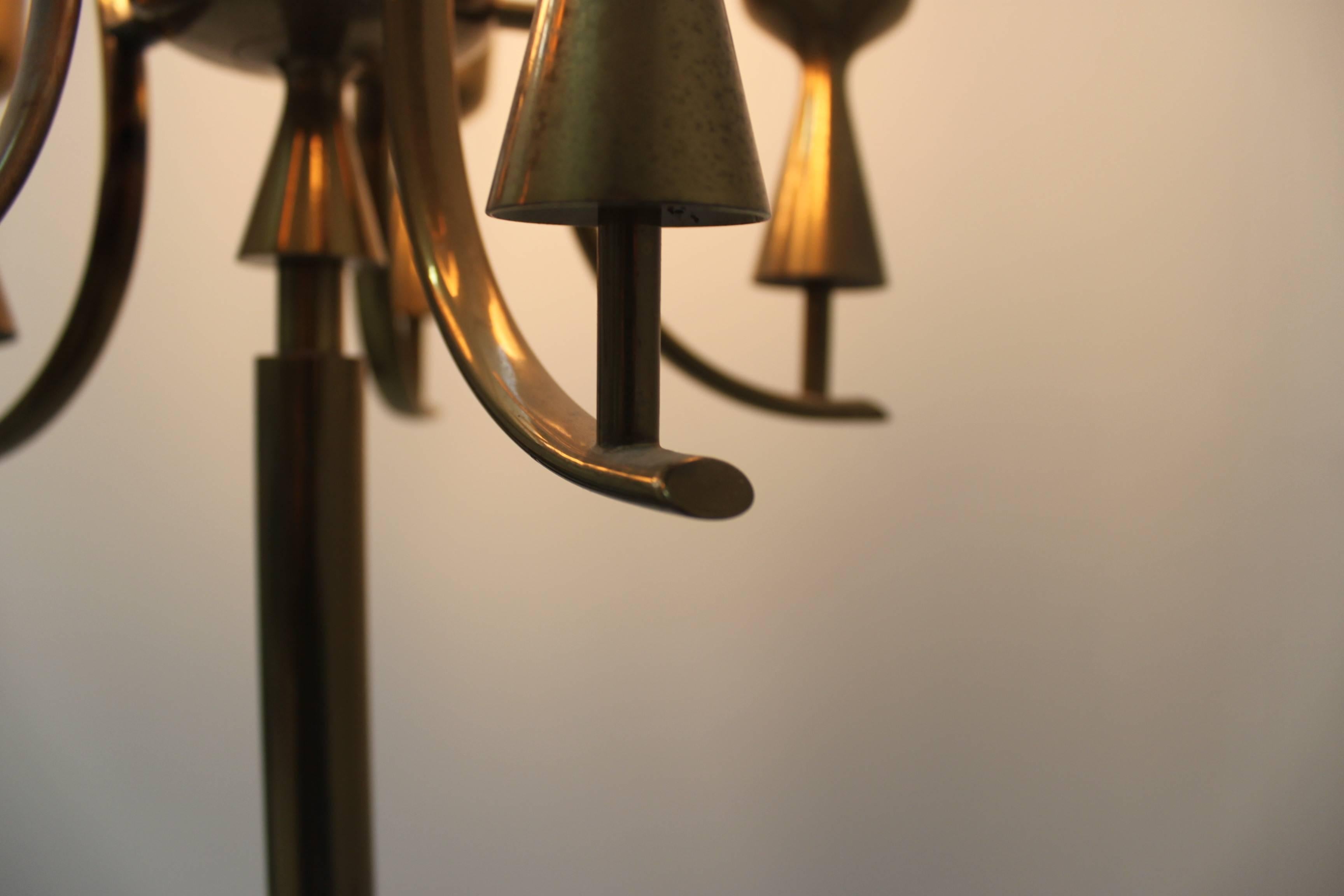 Brass Arredoluce Beautiful Floor Lamp For Sale