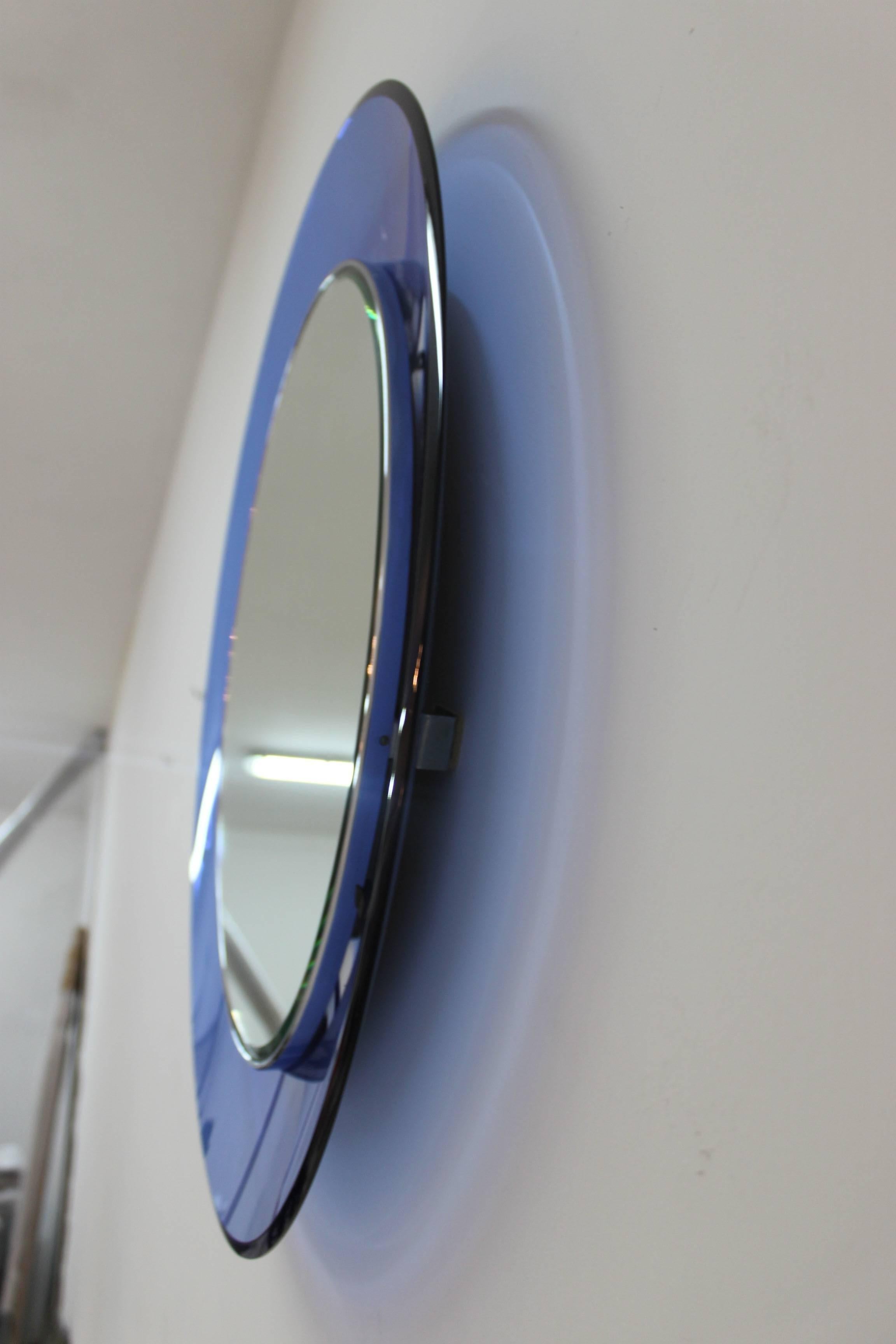 Beautiful round mirror light blue
Published in 