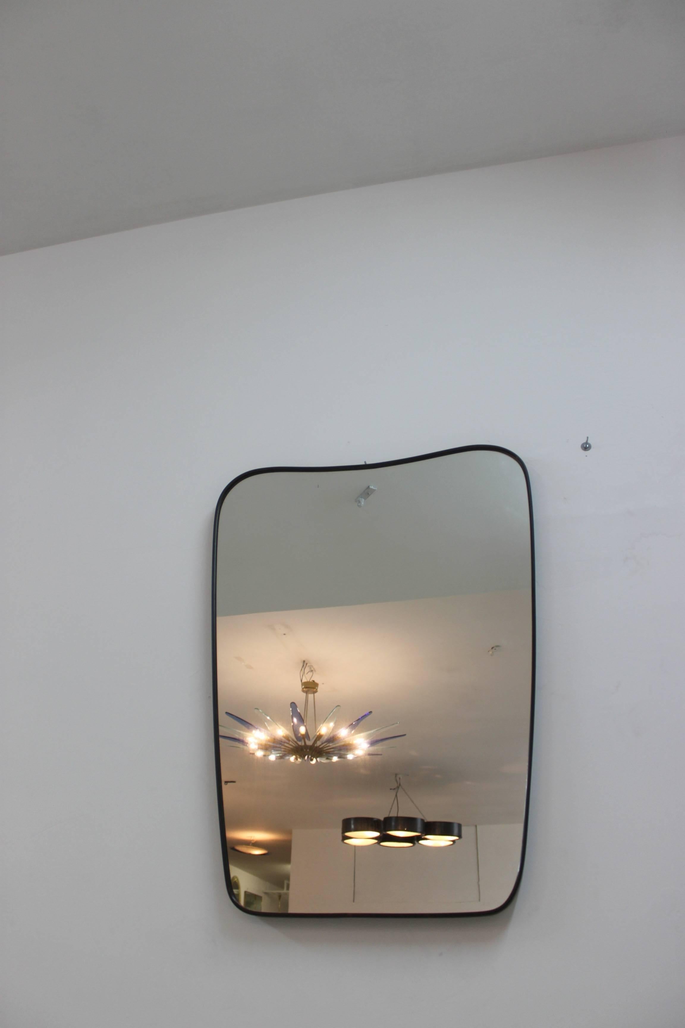 Gio Ponti Style Mirror In Good Condition In Roma, IT