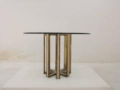 Nucci Valsecchi Round Table with Glass Top