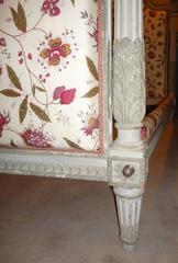 Large French Louis XVI Period Carved and Lacquered Wood Bed, circa 1780