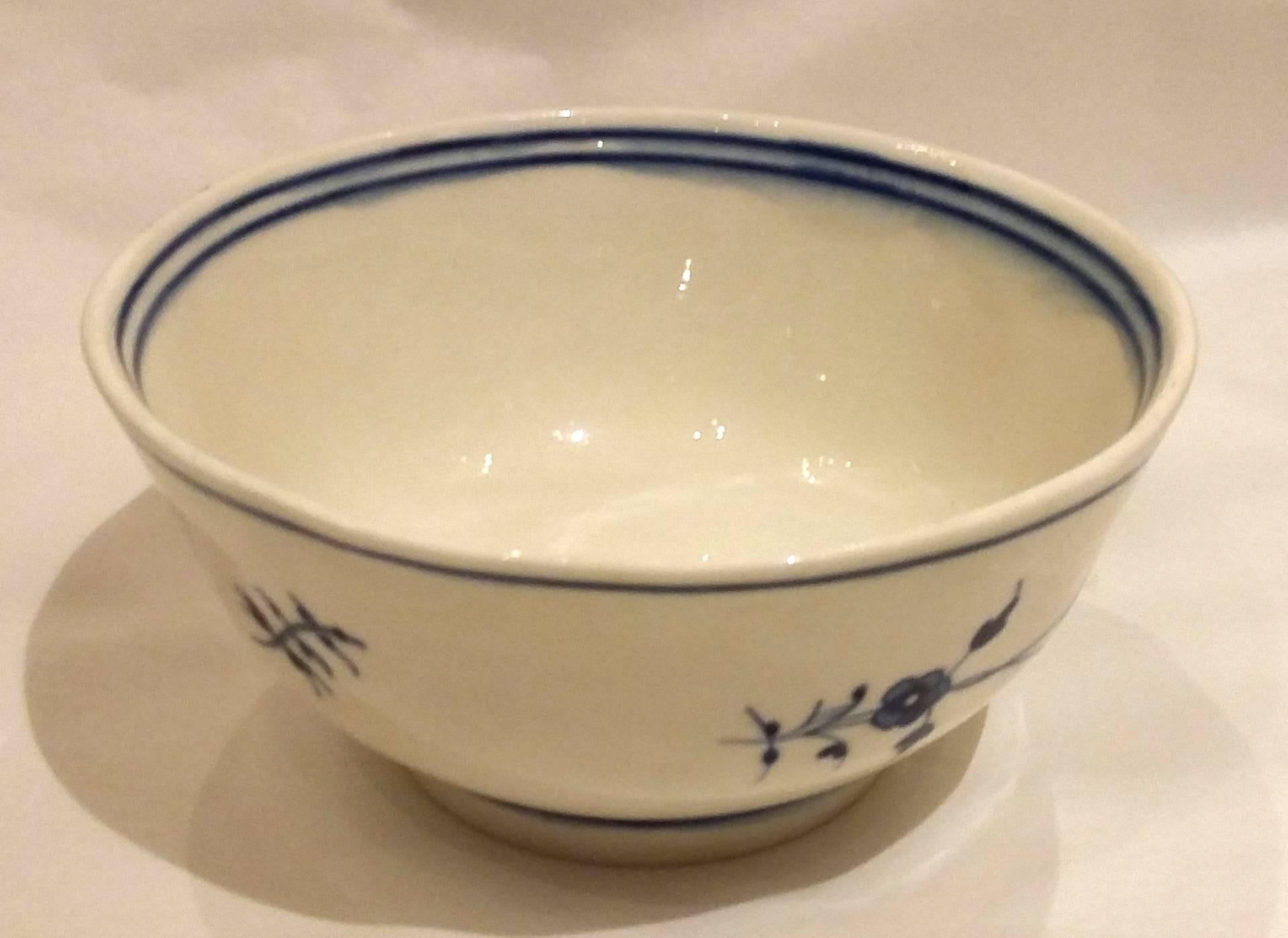 Porcelain 18th Century Chantilly Soft Paste Blue and White Decor Table Service For Sale