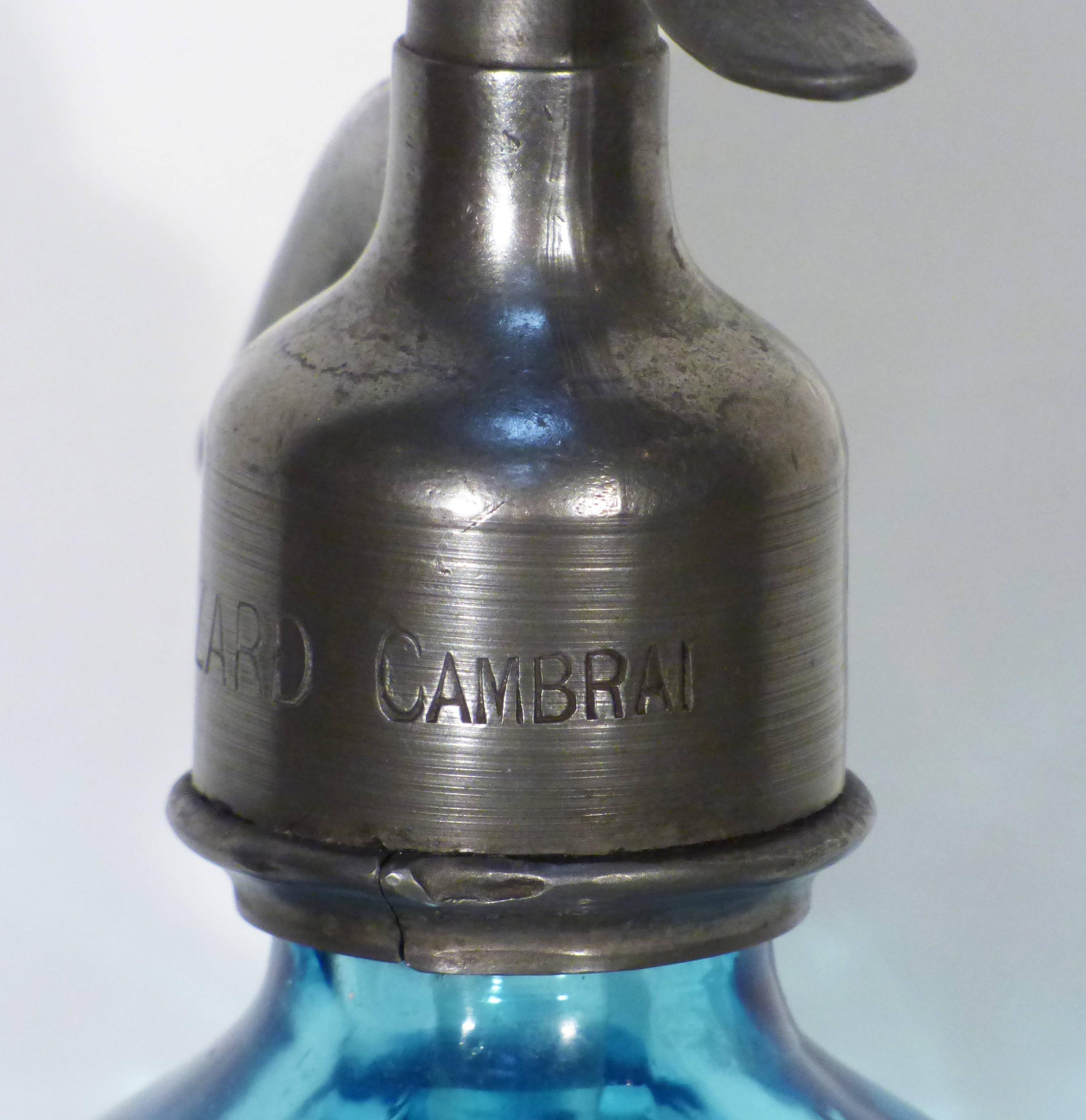 Mid-20th Century Soda Bottle J. Cazard from France 1950s For Sale