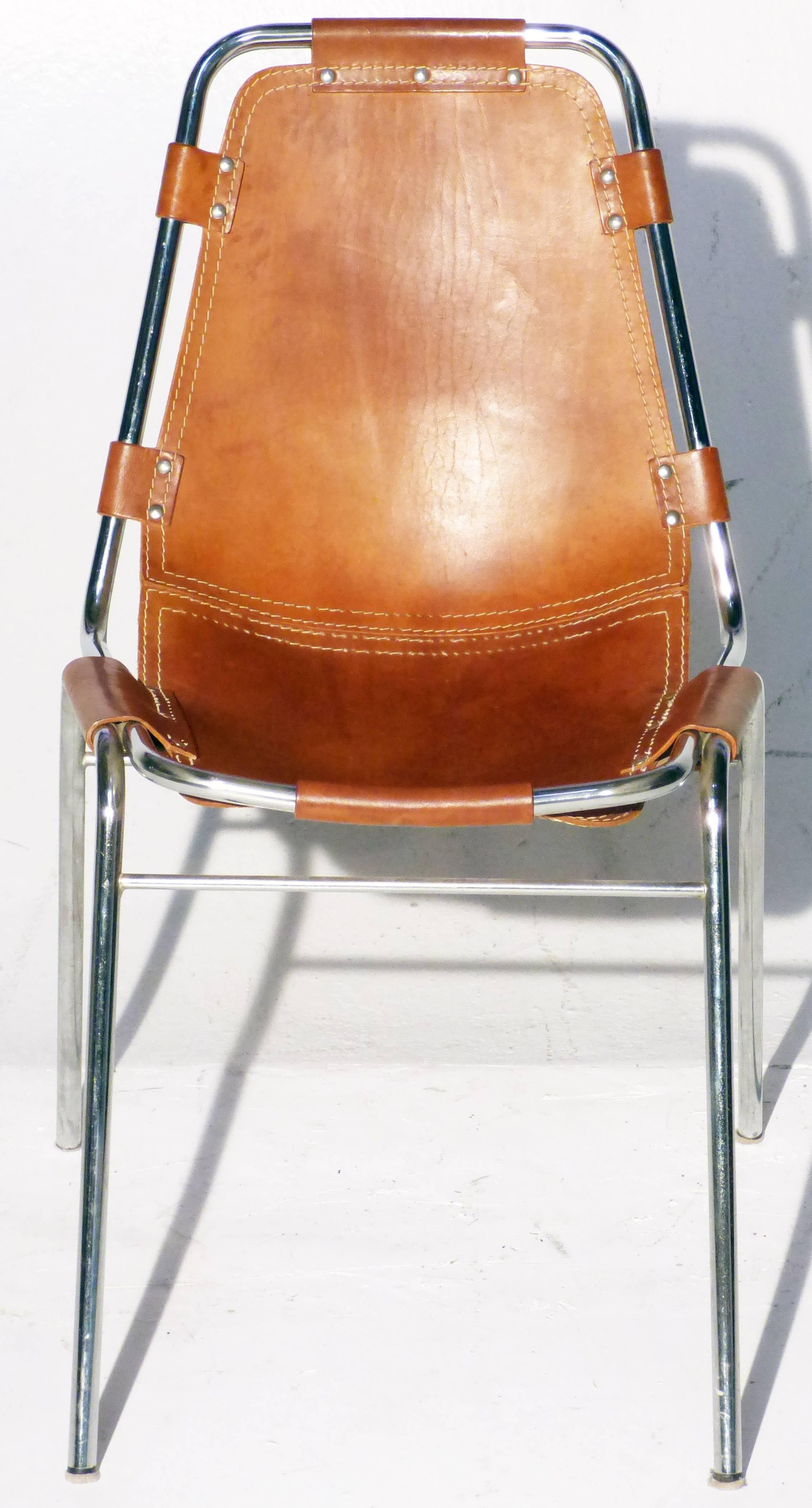 Italian Leather Chair for Les Arcs