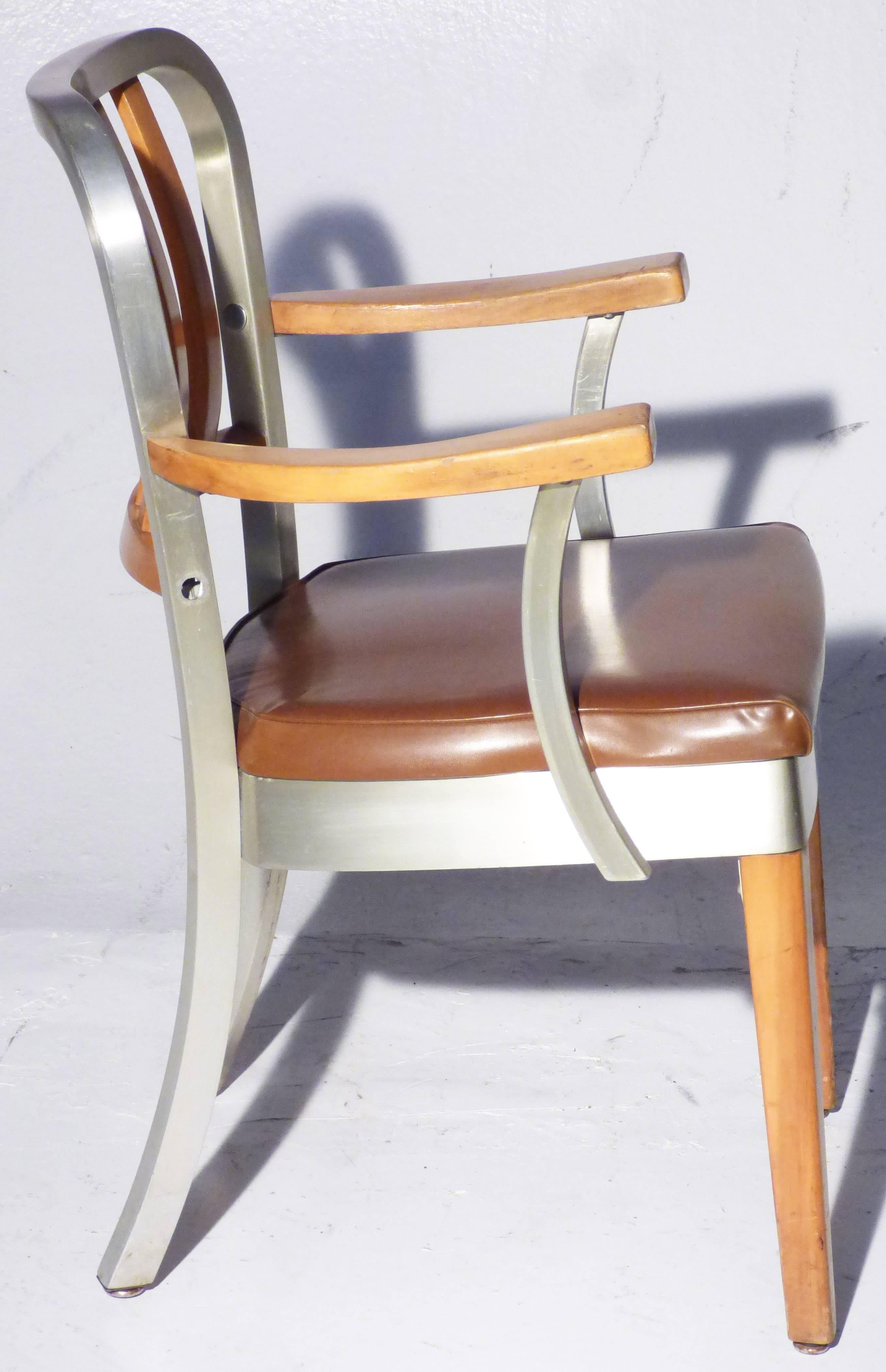 Mid-Century Modern Original Us Shaw Walker Chair Model 8312 Armchair For Sale