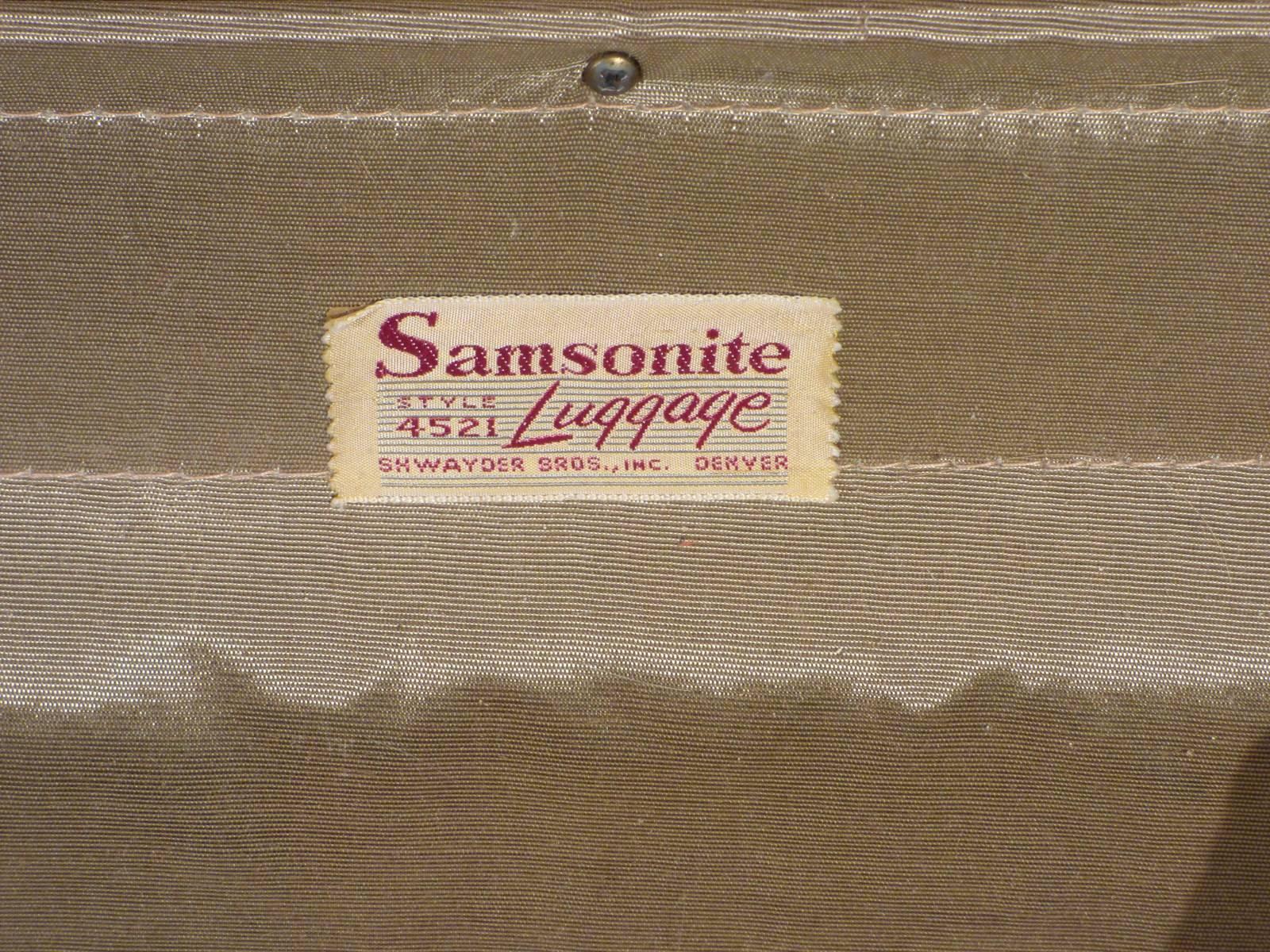 Mid-Century Modern Samsonite Vintage Suitcase For Sale