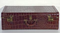 Crocodile Suitcase Luggage from 1950s