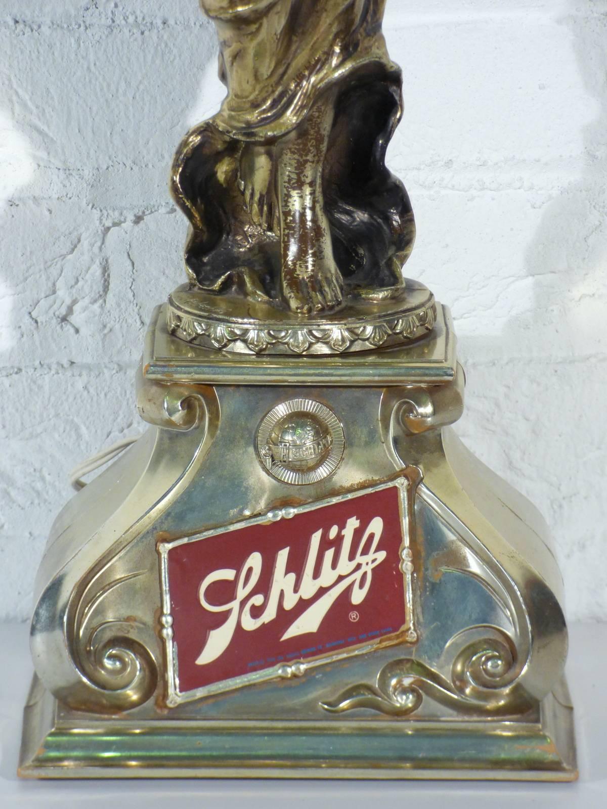 schlitz beer lamp