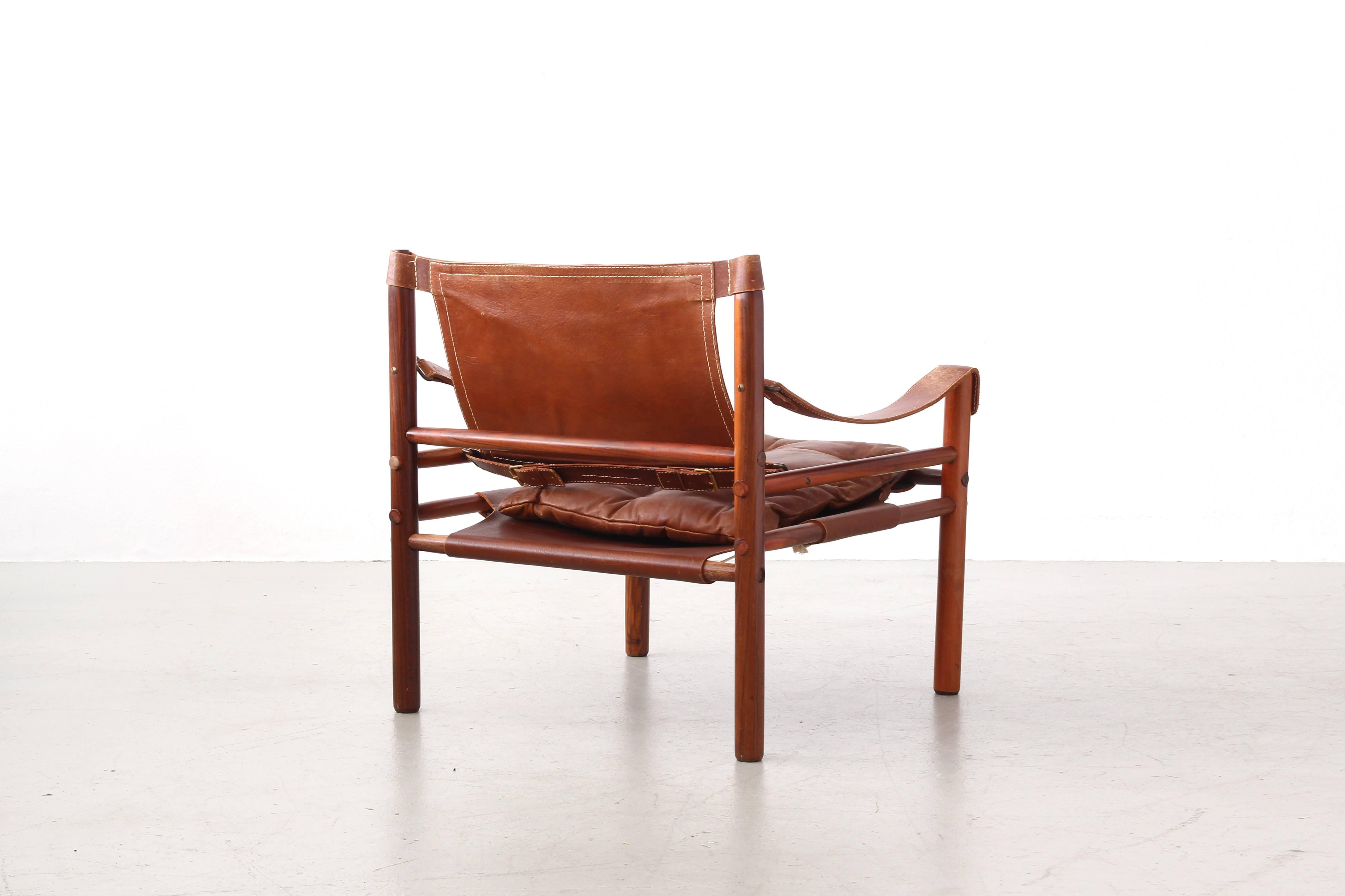 Safari Lounge Chair Sirocco by Arne Norell for Norell Møbel AB In Good Condition In Berlin, DE