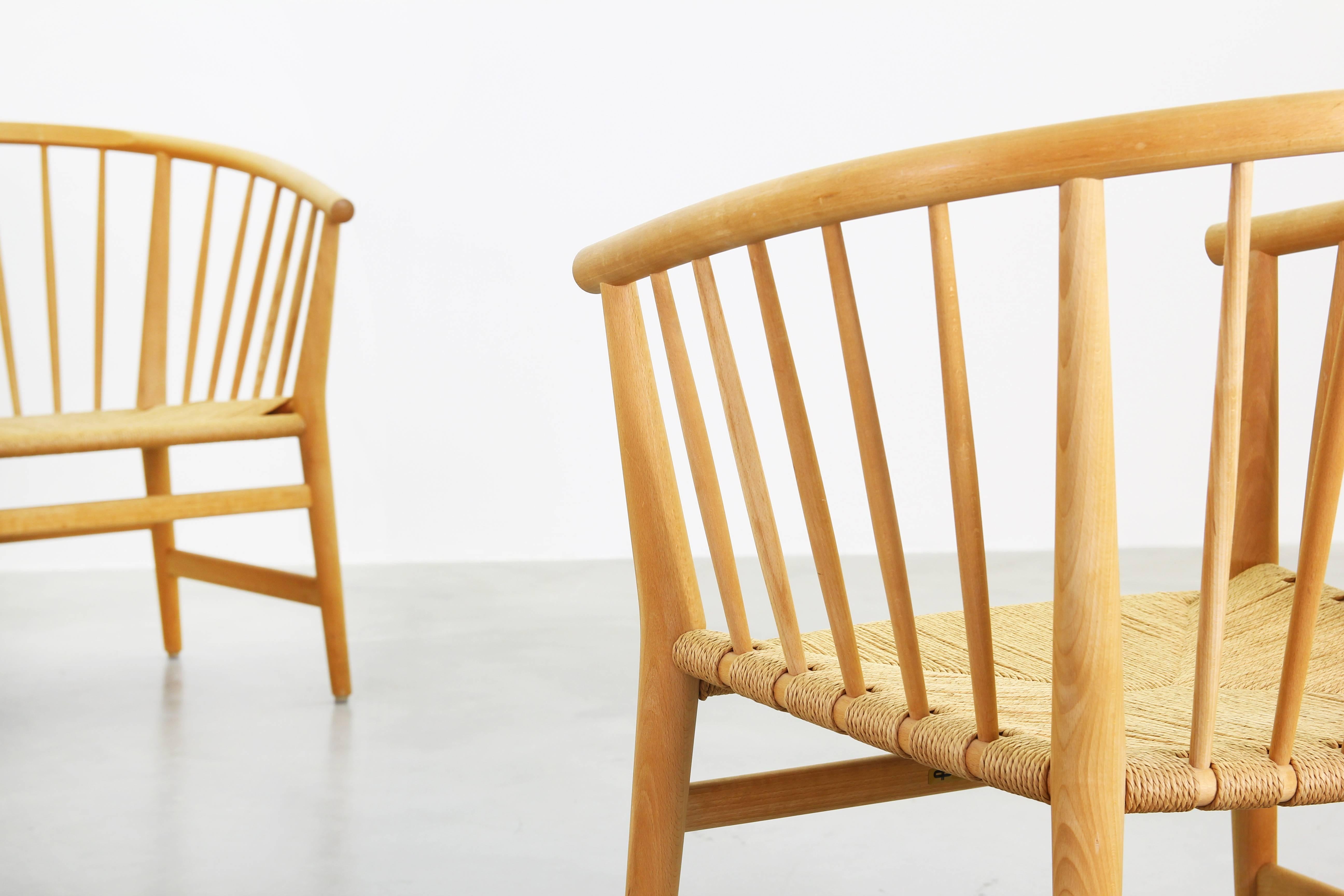 Pair of Beautiful Danish Lounge Chairs by Hans J. Wegner for PP Møbler PP 112 In Excellent Condition In Berlin, DE