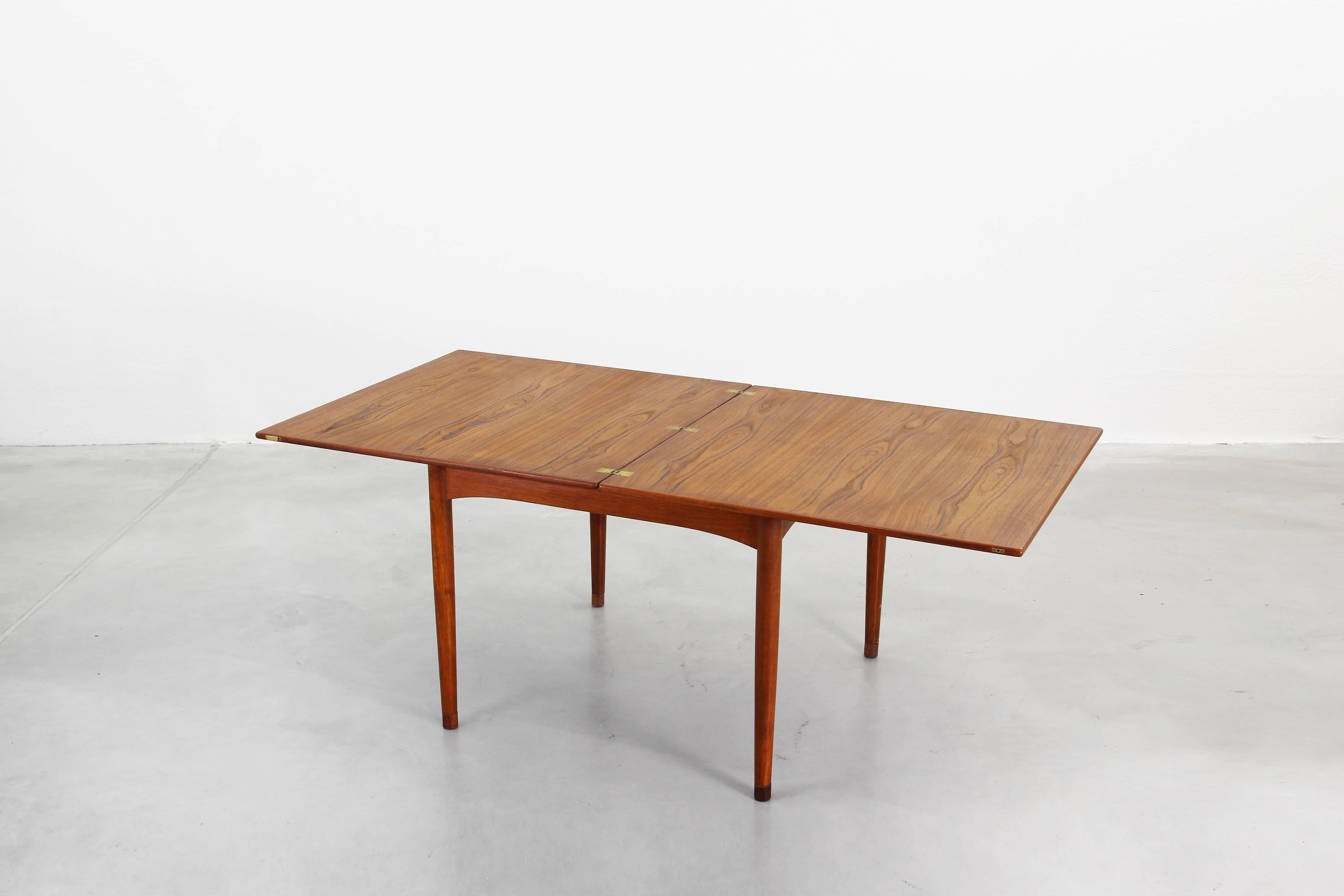 20th Century Rare Dining Expandable Table with Flip Top by Borge Mogensen for Soborg