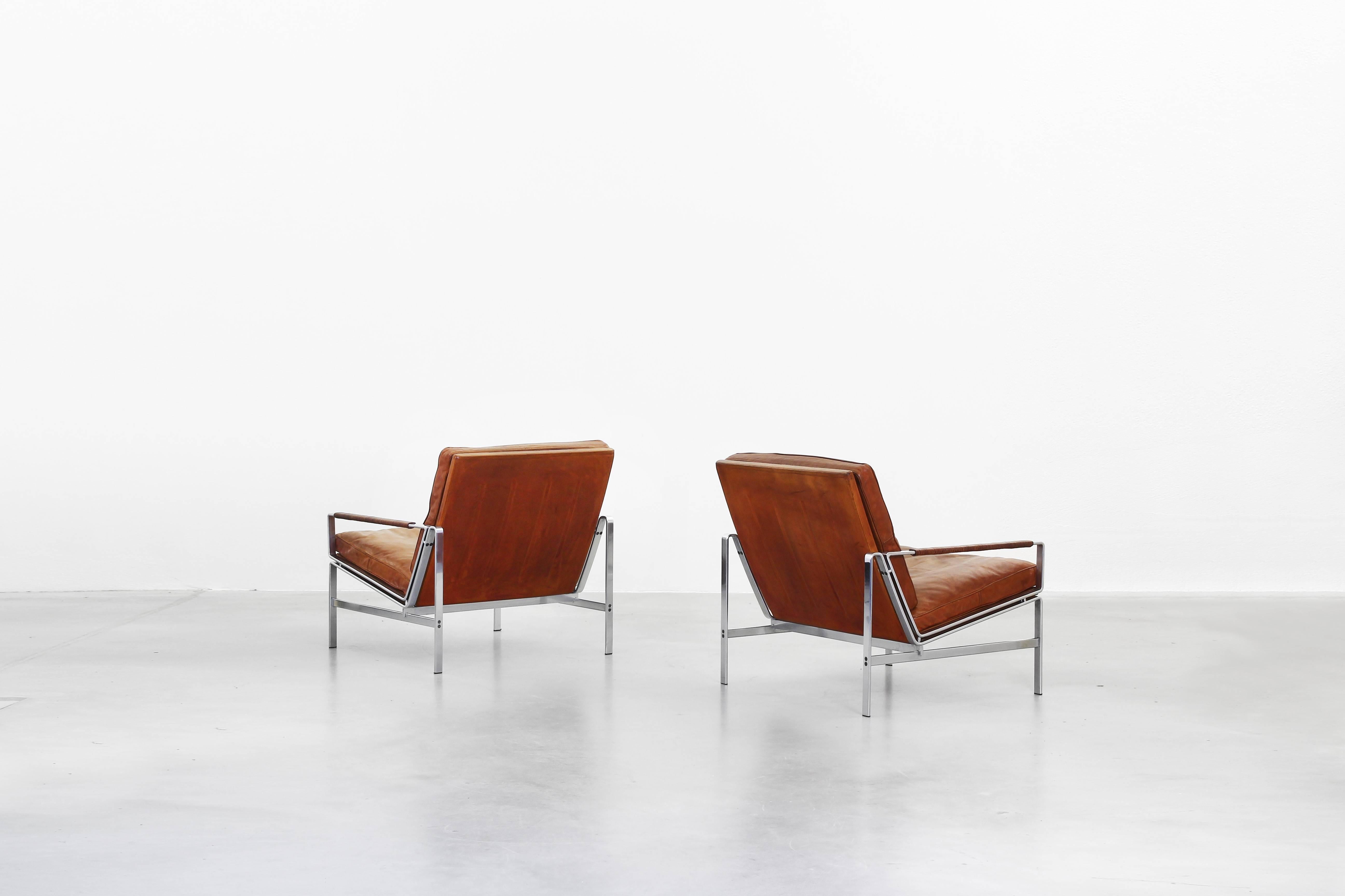 German Pair of Beautiful Lounge Chairs by Fabricius & Kastholm for Kill International