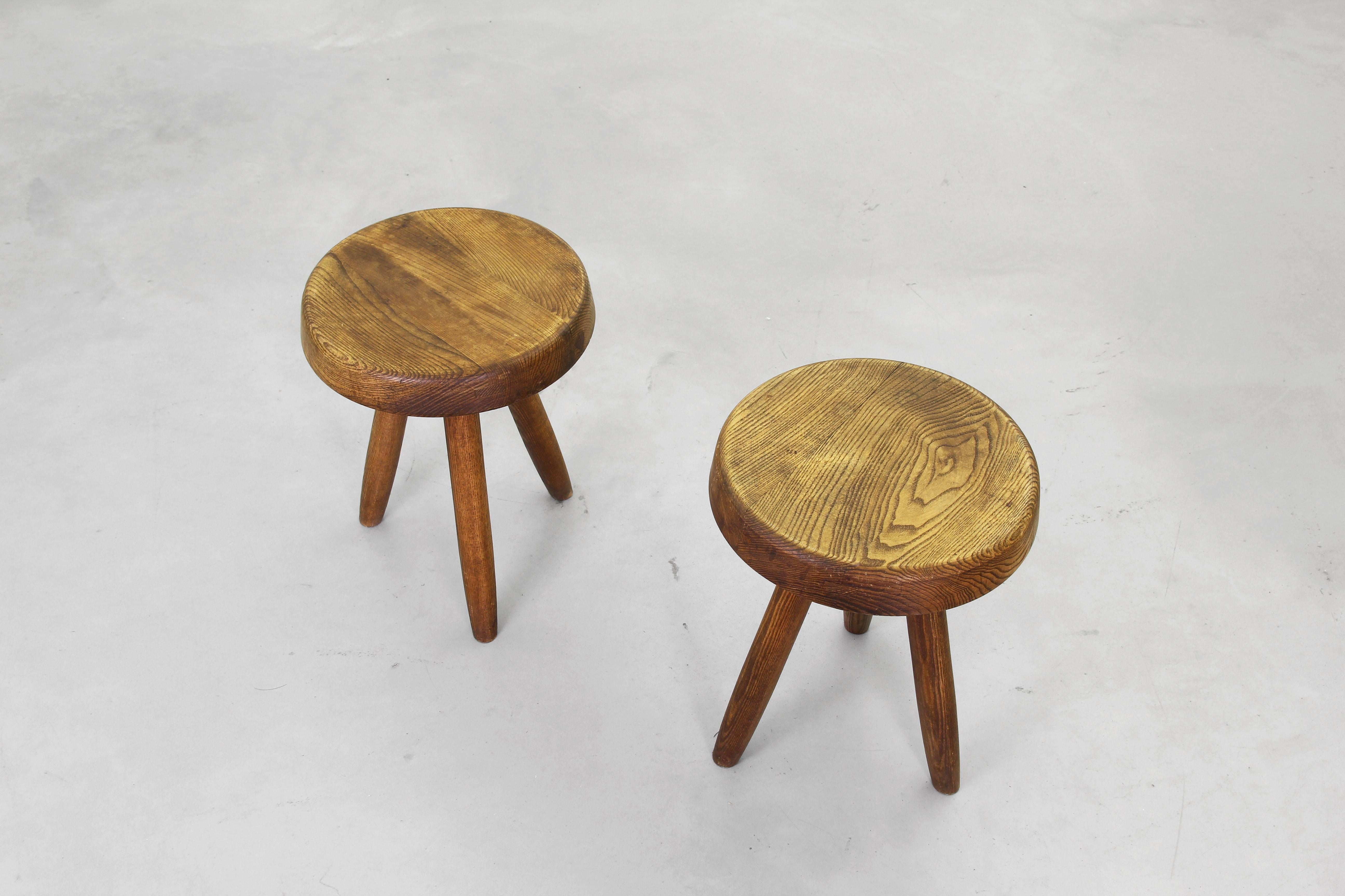 20th Century Pair of Beautiful Stools by Charlotte Perriand for Steph Simon