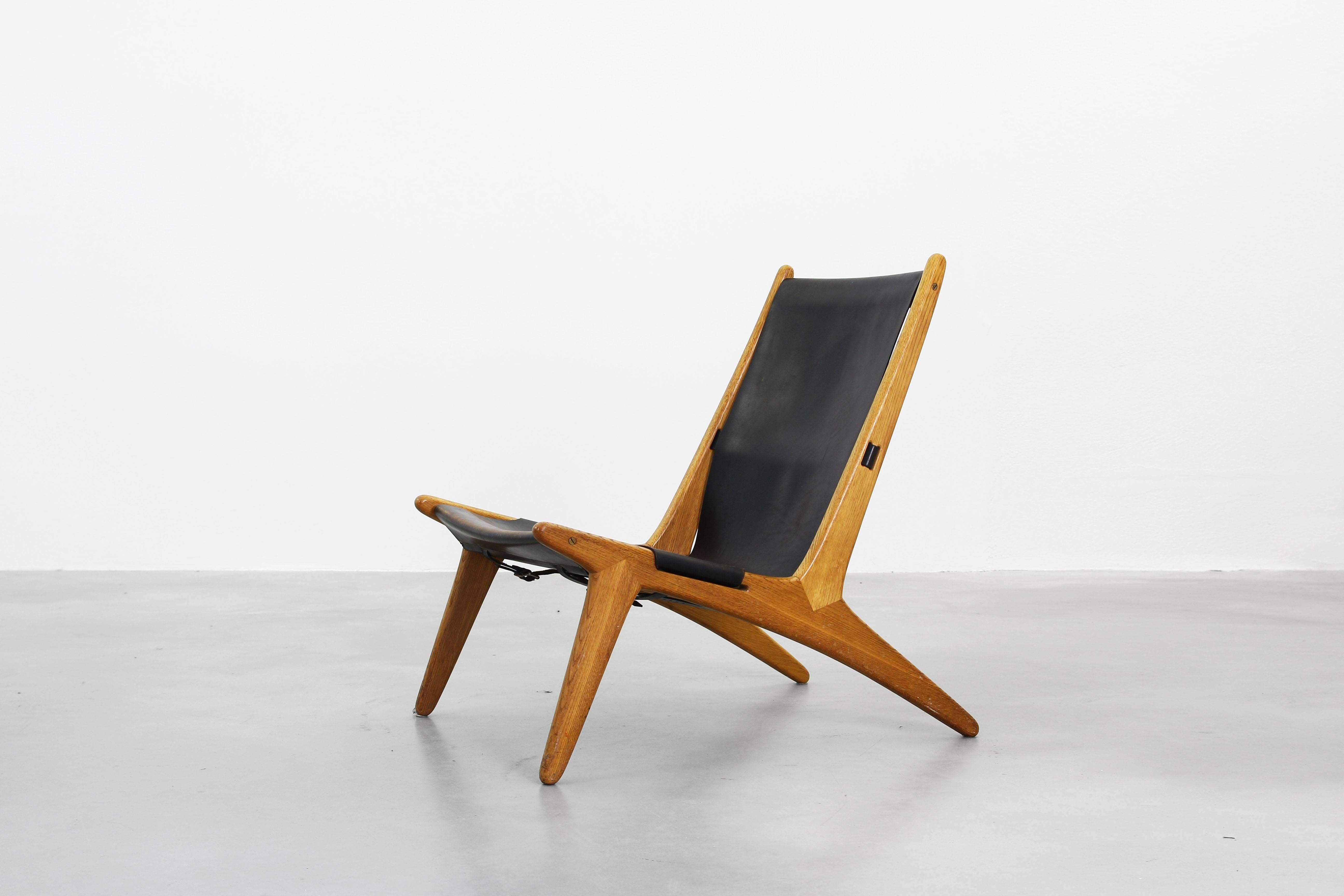 20th Century Pair of Beautiful Lounge Hunting Chairs by Uno & Osten Kristiansson