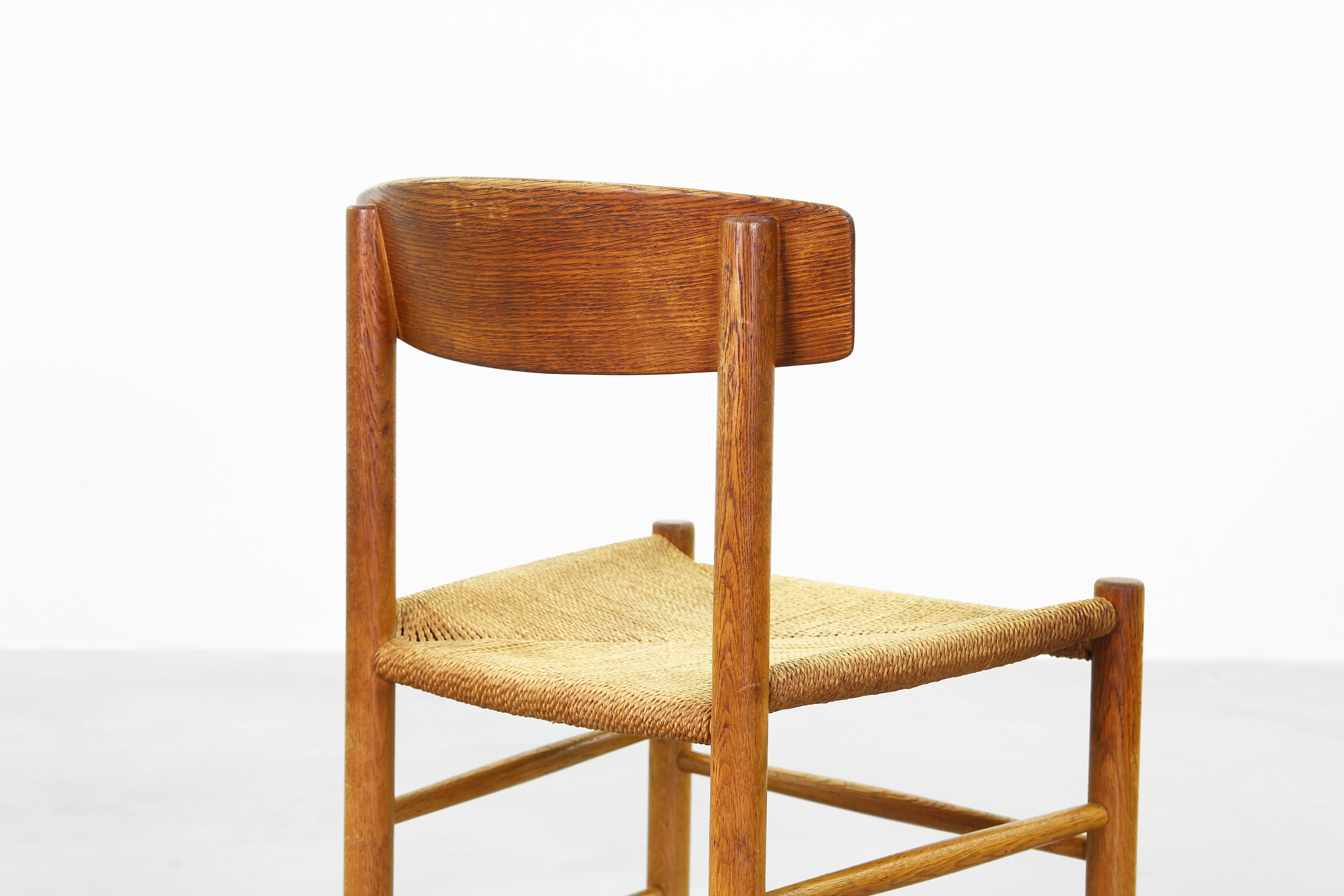 Set of Six Dining Chairs by Børge Mogensen for Fredericia 3