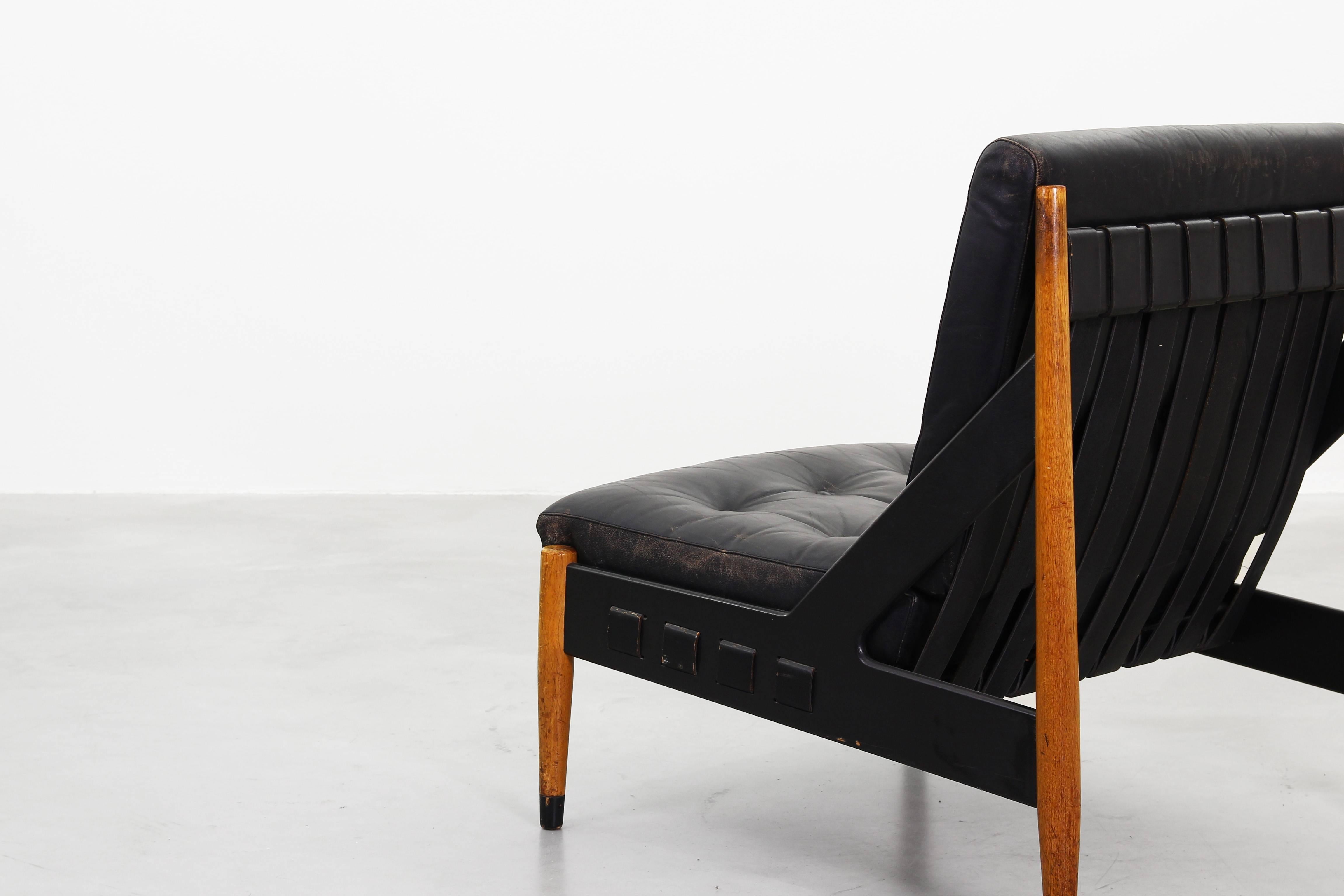 Beech Beautiful Pair of Lounge Chairs by Egon Eiermann for Wilde & Spieth, 1961