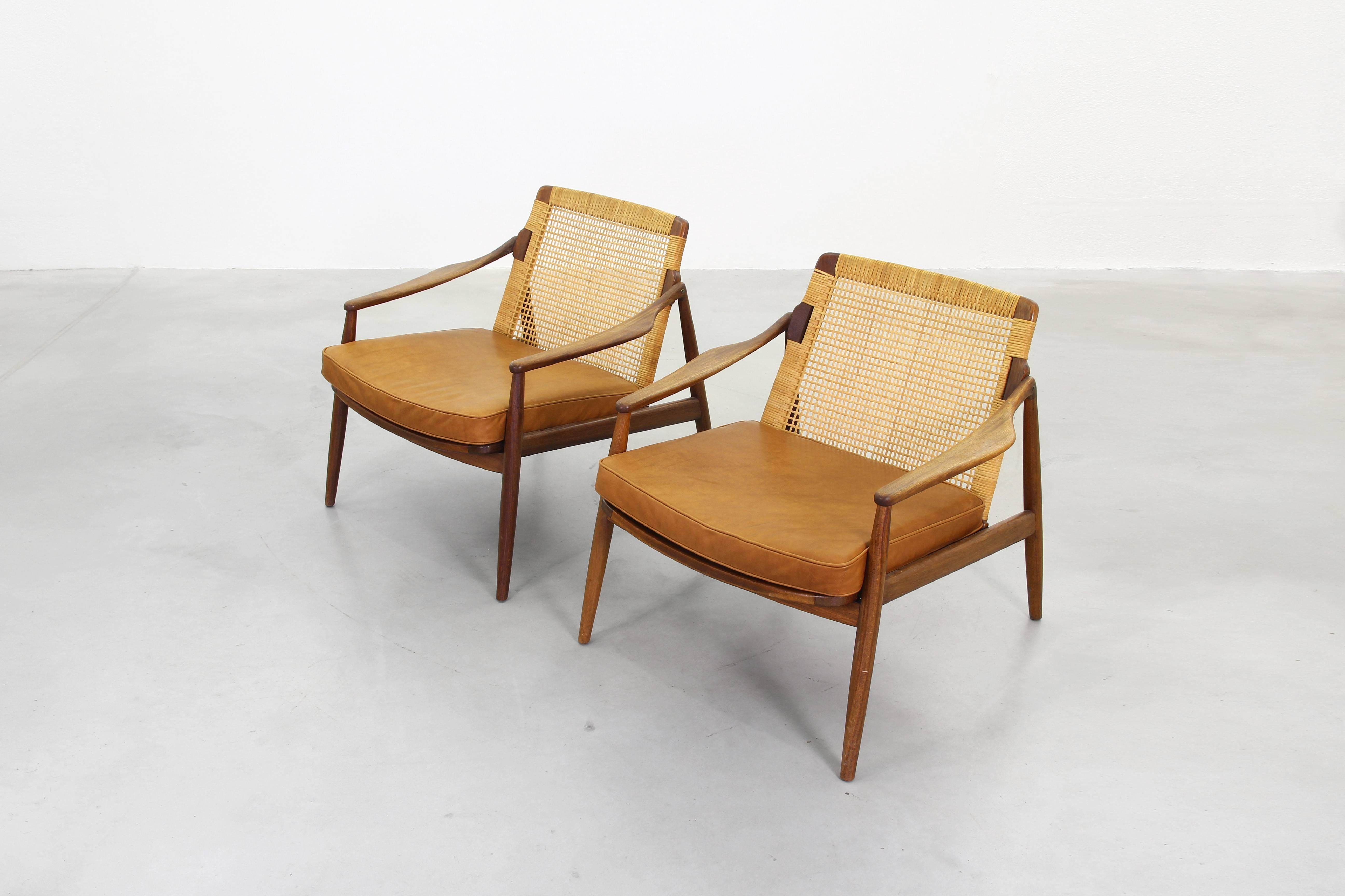 20th Century Beautiful Pair of Lounge Easy Chairs by Hartmut Lohmeyer for Wilkhahn No.2