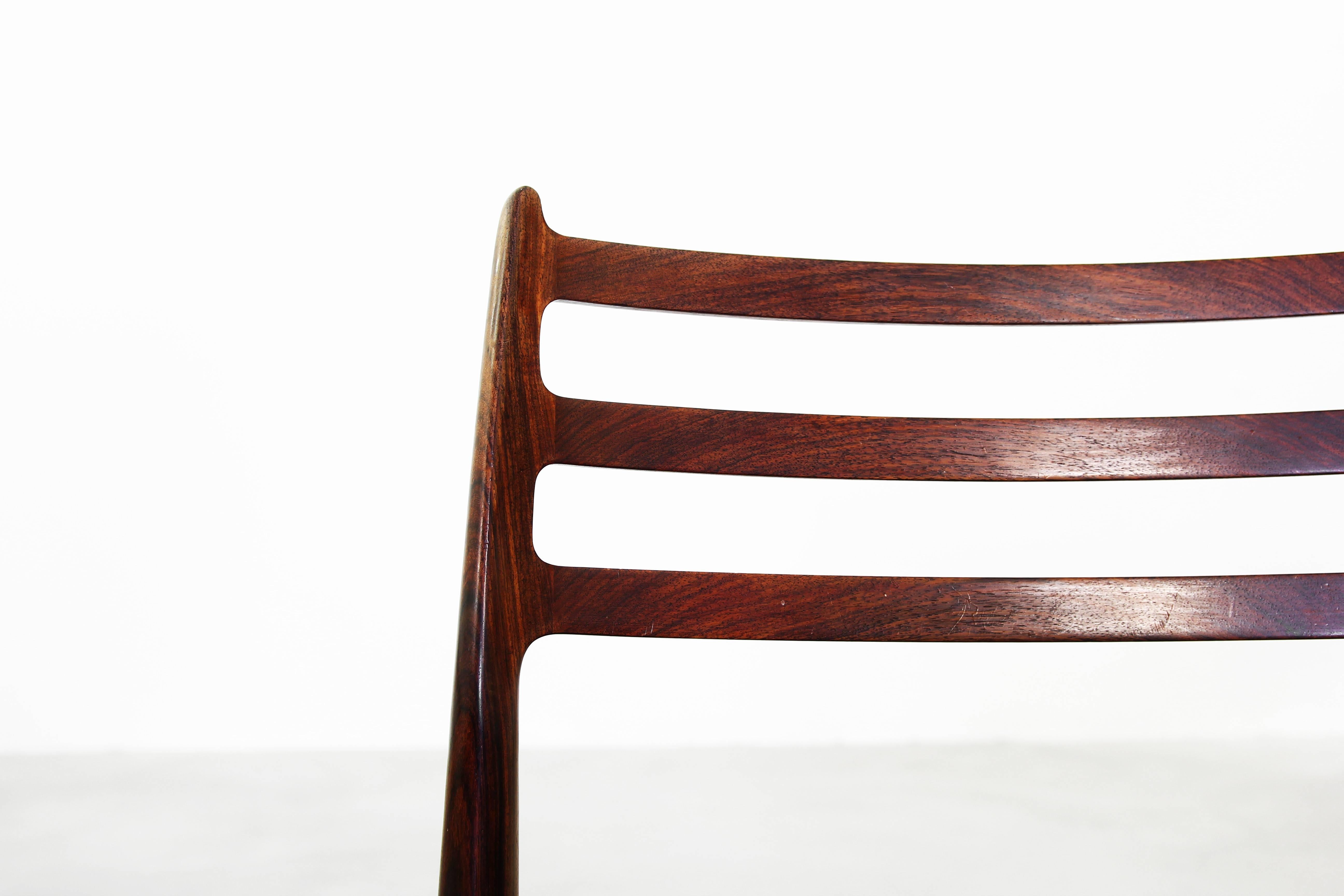 Set of Five Beautiful Dining Chairs by Niels O. Moller Møller Rosewood 2